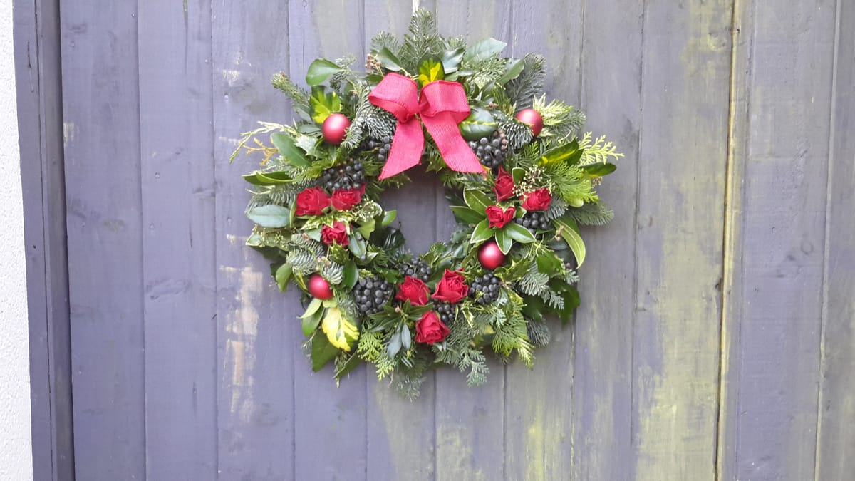 Preparing your front door for the festive season!